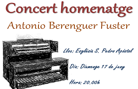 Concierto homenaje a Antonio Berenguer Fuster